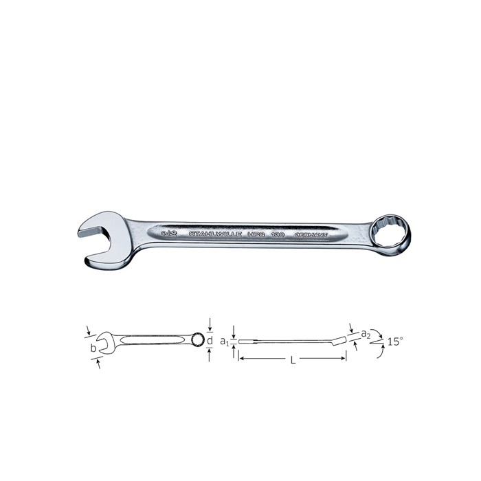 Stahlwille 40573232 Combination spanner 130 A 1/2, size 1/2