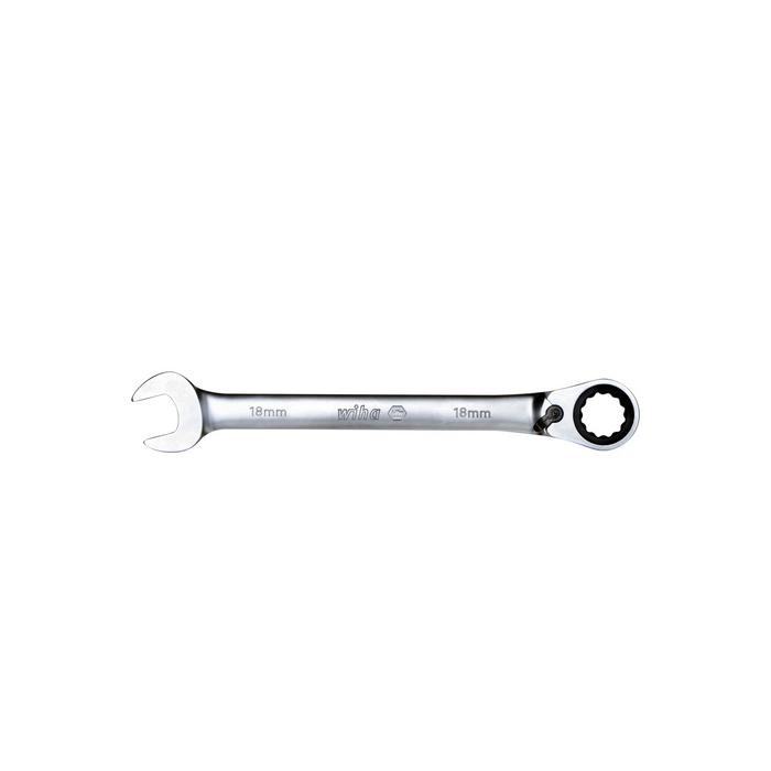 Wiha Ring ratchet open-end spanner Switchable 18 mm x 18 mm (44651)