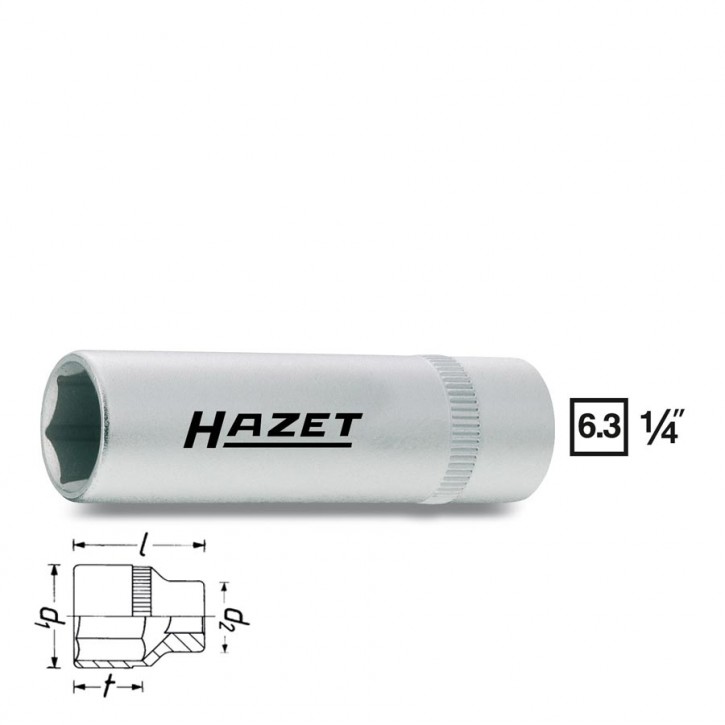 HAZET 850Lg-12 6point socket long, size 12 mm