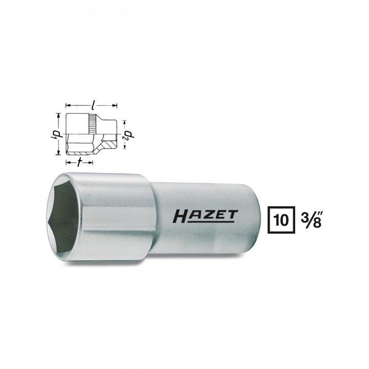 HAZET 880AMgT Spark plug socket, size 16.0 mm