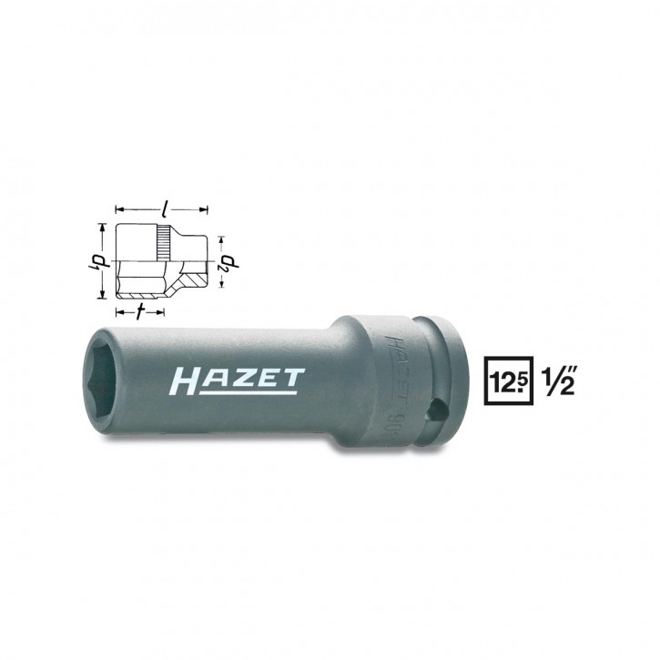 HAZET 901SLg-19 Impact 6point socket, size 19 mm