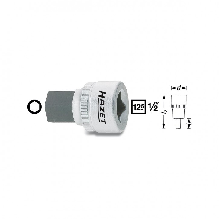 HAZET 985-5 Screwdriver socket Inhex, size 5 mm