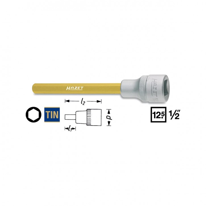 HAZET 986Lg-5 Screwdriver socket, size 5 mm