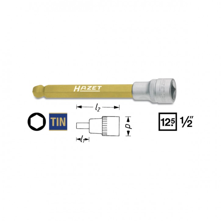 HAZET 986KK-5 Screwdriver socket, size 5 mm