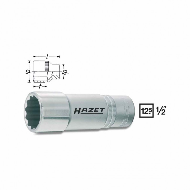 HAZET 900TZ-10 12point socket, size 10 mm