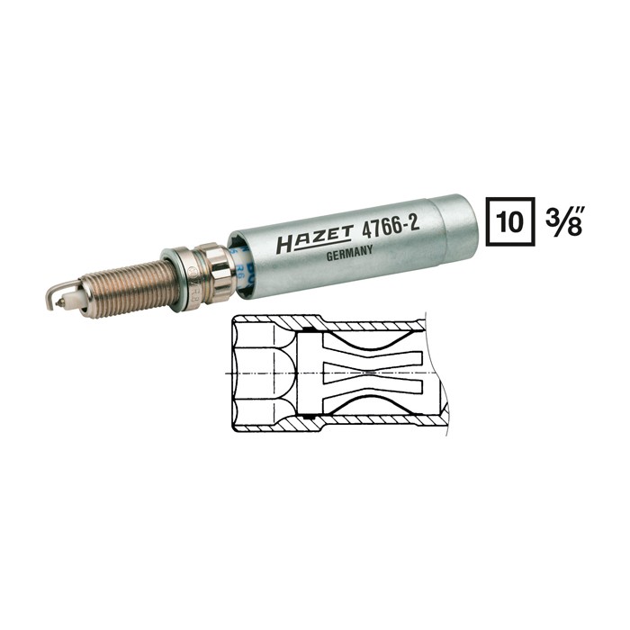 HAZET 4766-2 Spark plug wrench, 14.0 mm