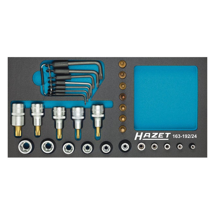 HAZET 163-192/24 Socket Set, 24pcs