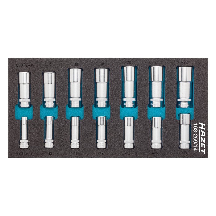 HAZET 163-259/14 Socket Set, 14pcs