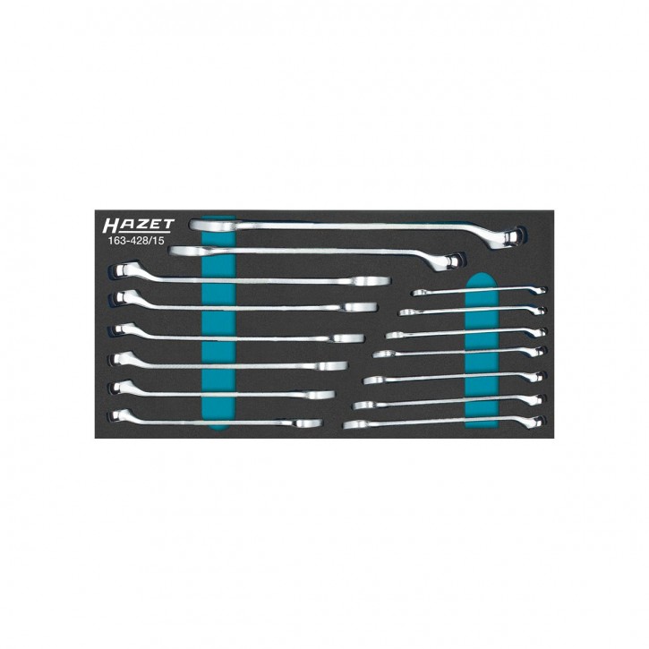 HAZET 163-428/15 Combination wrench set, 15pcs.