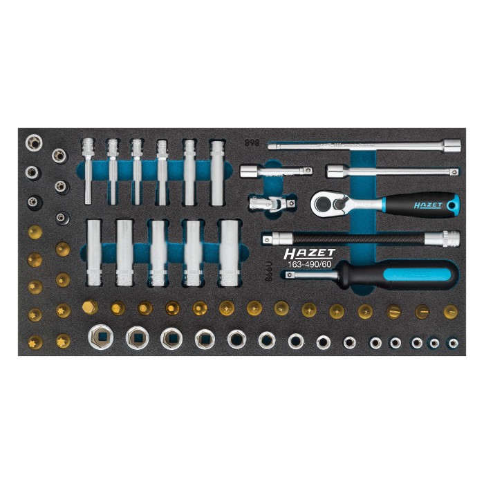 HAZET 163-490/60 Socket Set, 60pcs