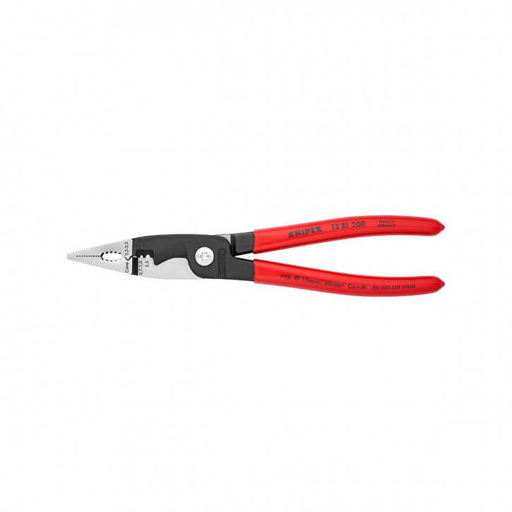 KNIPEX 13 81 200 Pliers for Electrical installation, 200 mm