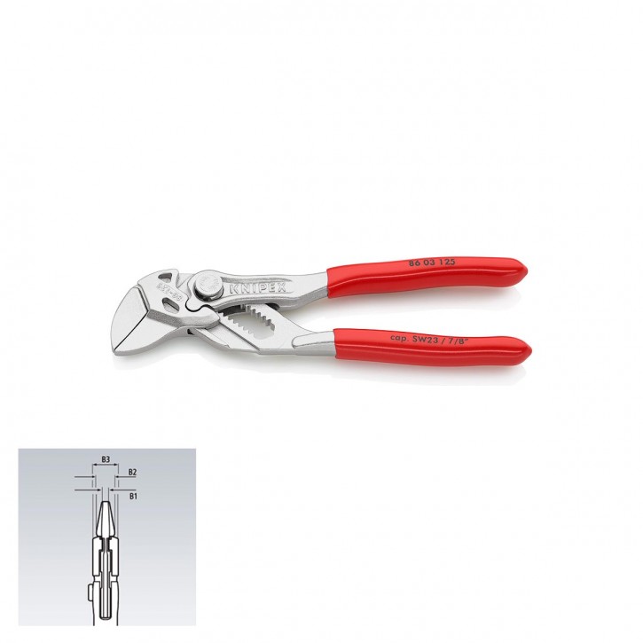 KNIPEX 86 03 125 Mini pliers wrench, 125.0 mm