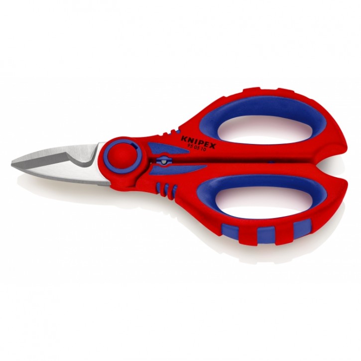 KNIPEX 95 05 10 SB Electricians`shears with crimp area, 160 mm