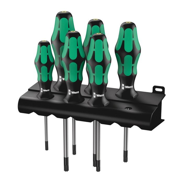 Wera 367/6 TORX® BO Kraftform Plus screwdriver set and rack (05138250001)