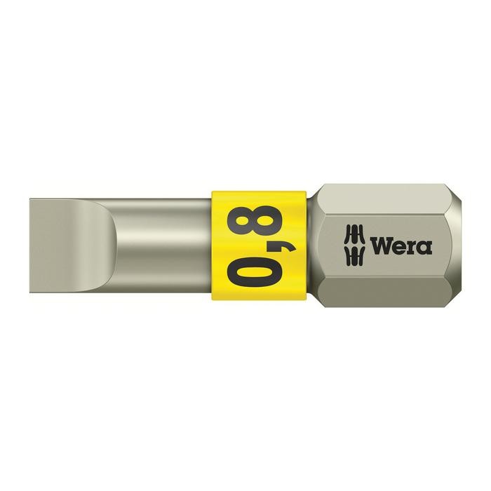 Wera 05071000001 Stainless Bit 3800/1 TS, 0.8 x 5.5 x 25mm