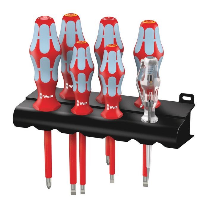 Wera 3160 i/7 Screwdriver set, stainless and rack (05022728001)