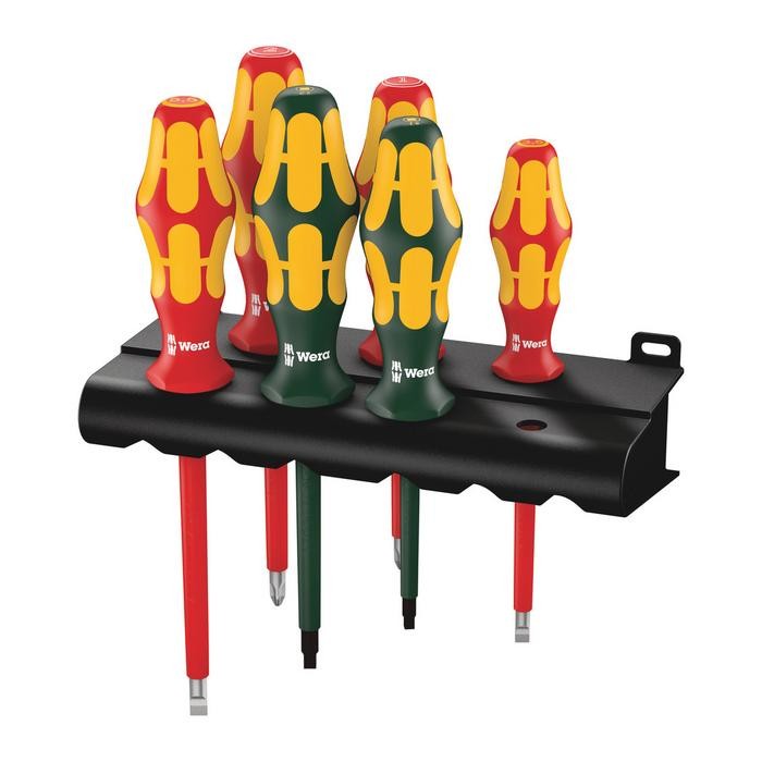 Wera 160 i/168 i/6 Rack screwdriver set Kraftform Plus Series 100, and rack (05347777001)