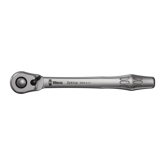 Wera 8004 A Zyklop Metal Ratchet with switch lever and 1/4&quot; drive (05004004001)
