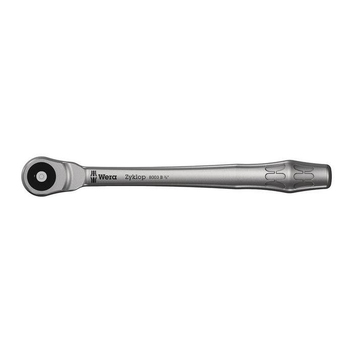 Wera 8003 B Zyklop Metal Ratchet with push-through square and 3/8&quot; drive (05004033001)