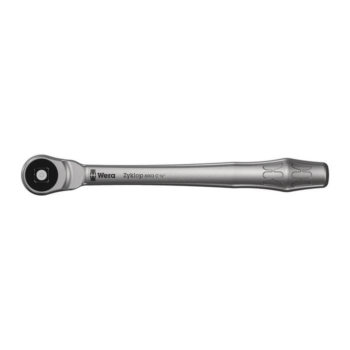 Wera 8003 C Zyklop Metal Ratchet with push-through square and 1/2&quot; drive (05004063001)