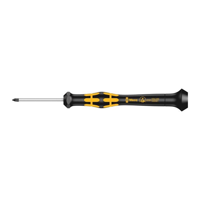 Wera 1572 ESD Kraftform Micro screwdriver for Microstix® screws (05030081001)