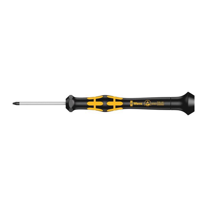 Wera 1572 ESD Kraftform Micro screwdriver for Microstix® screws (05030083001)