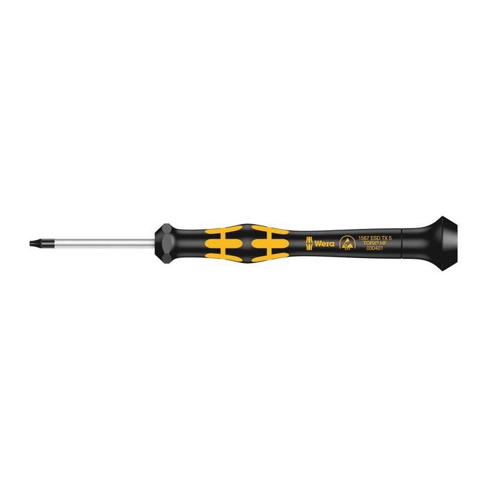 Wera 1567 TORX® HF ESD Kraftform Micro screwdriver with holding function for TORX® screws (05030401001)