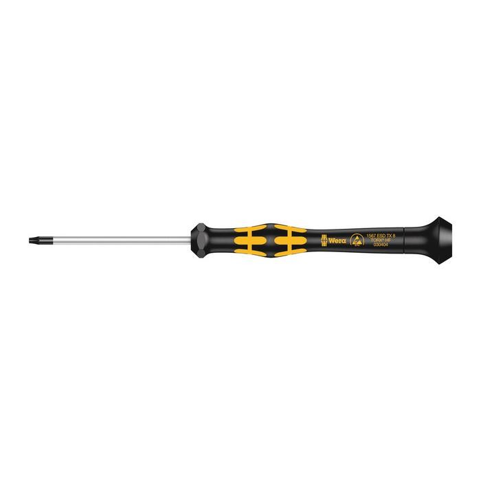 Wera 1567 TORX® HF ESD Kraftform Micro screwdriver with holding function for TORX® screws (05030404001)