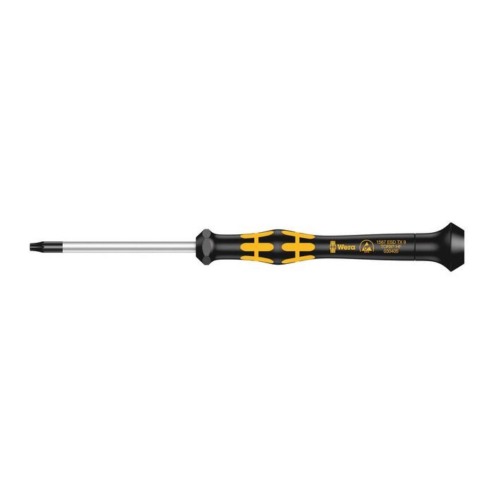 Wera 1567 TORX® HF ESD Kraftform Micro screwdriver with holding function for TORX® screws (05030405001)