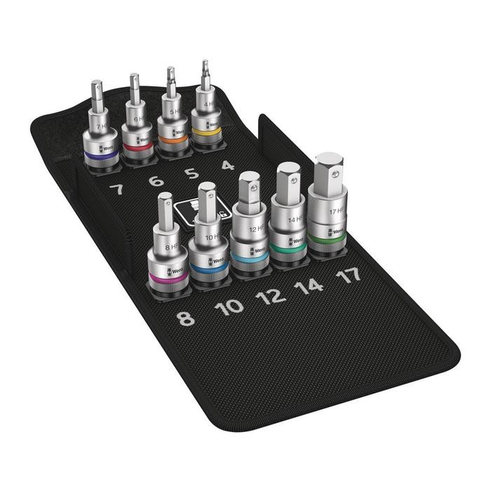 Wera 8740 C HF 1 Zyklop bit socket set with 1/2&quot; drive, with holding function (05004201001)