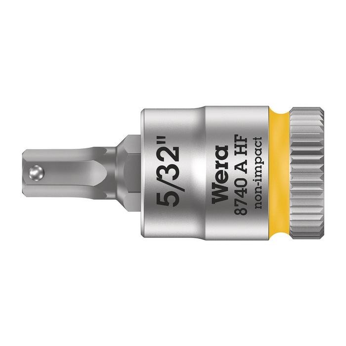 Wera 8740 A HF Zyklop bit socket with holding function, 1/4â drive (05003385001)