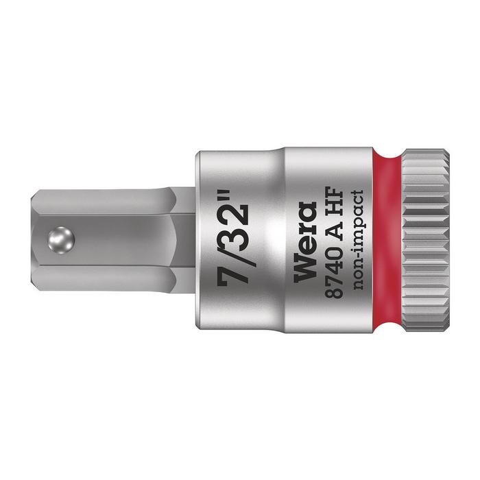 Wera 8740 A HF Zyklop bit socket with holding function, 1/4â drive (05003387001)