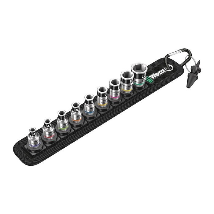 Wera Belt A 1 Zyklop socket set with holding function, 1/4&quot; drive (05003880001)