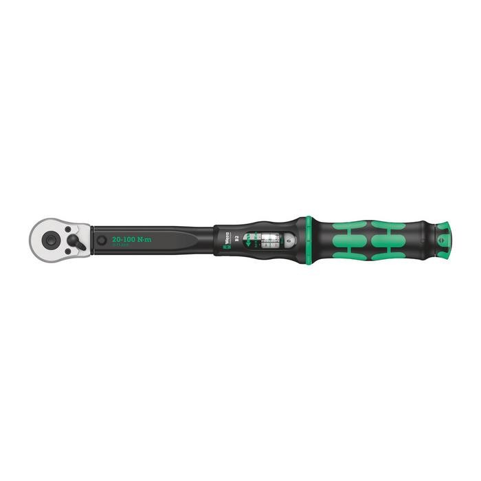 Wera Click-Torque B 2 torque wrench with reversible ratchet (05075611001)