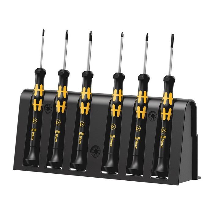 Wera 1550/6 ESD Screwdriver set and rack for electronic applications (05030180001)