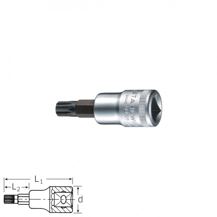Stahlwille 03060008 XZN-Screwdriver socket 54X, size M8