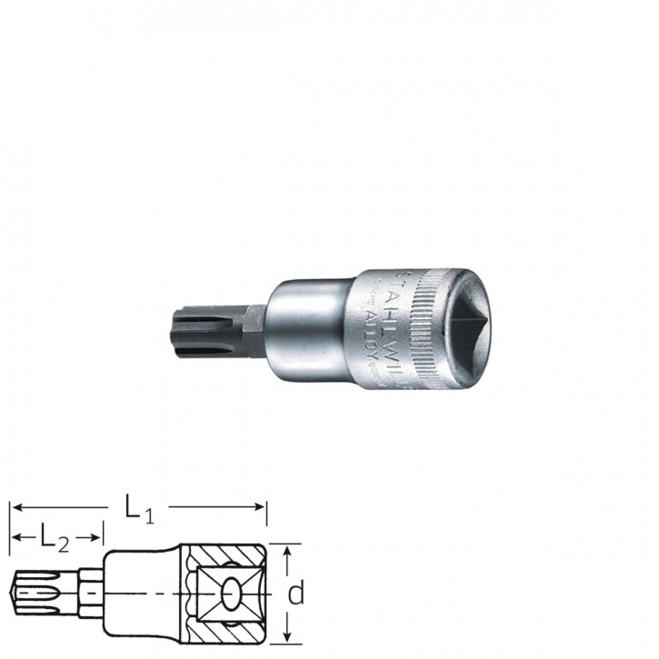 Stahlwille 03090016 Screwdriver socket 54CV M16, size M16