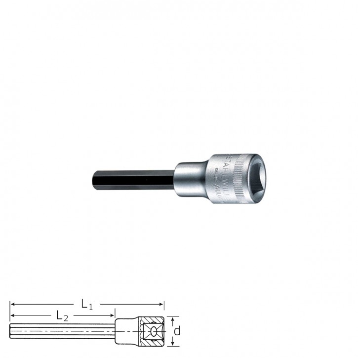 Stahlwille 03151805 Screwdriver socket 1054/5, size 5 mm
