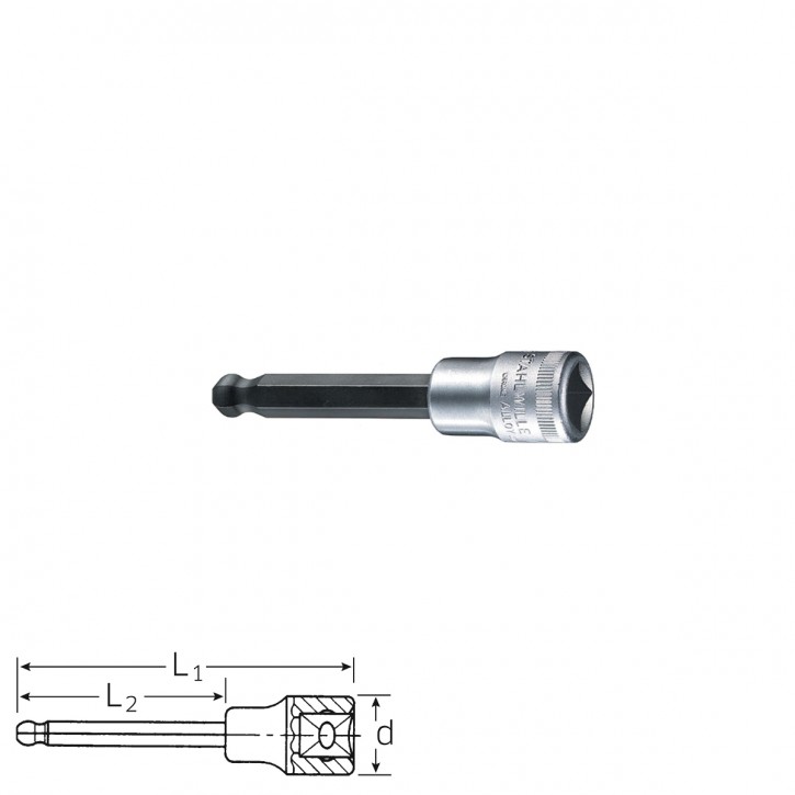 Stahlwille 03280005 Screwdriver socket 54KK 5, size 5 mm