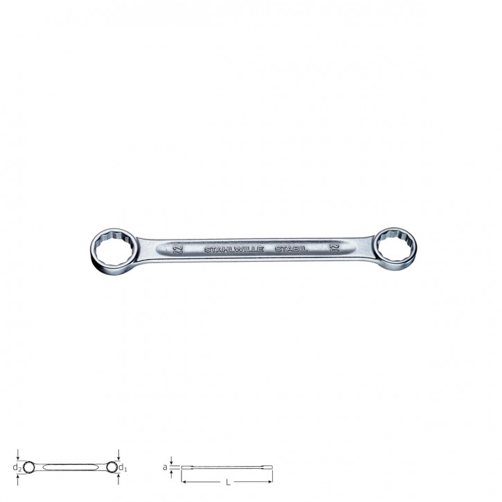Stahlwille STABIL® 41050607 Double box-end wrench 21 6 x 7, size 6 x 7 mm