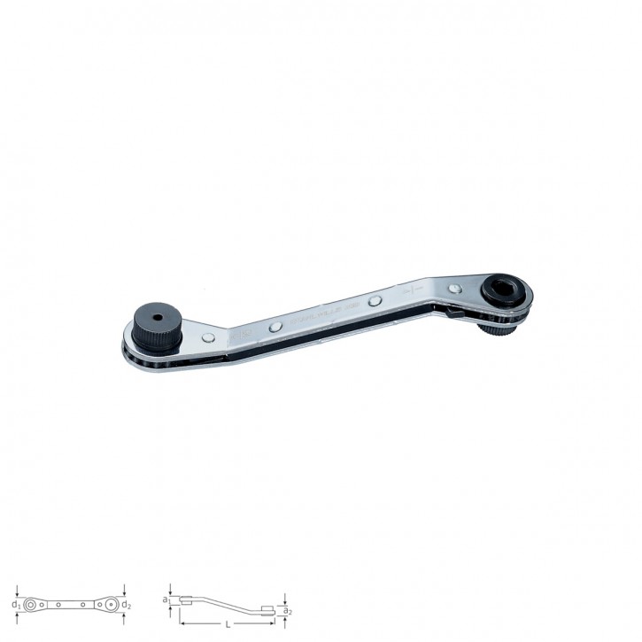 Stahlwille 41541620 Ratcheting bit holder wrench 25B