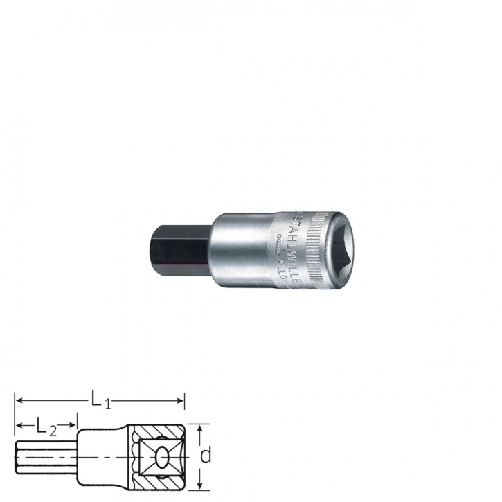 Stahlwille 03450034 Screwdriver socket 54a 9/16, size 9/16