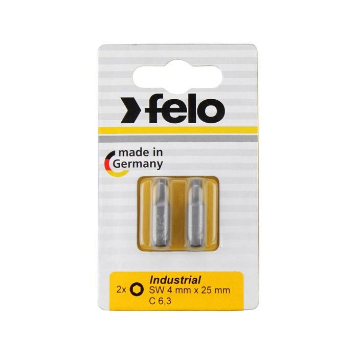 Felo 2440036 Bit, Industry C 6,3 x 25mm, 2 pcs on card