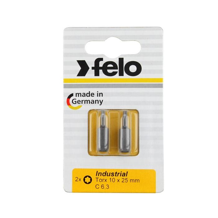Felo 2610036 Bit, Industry C 6,3 x 25mm, 2 pcs on card