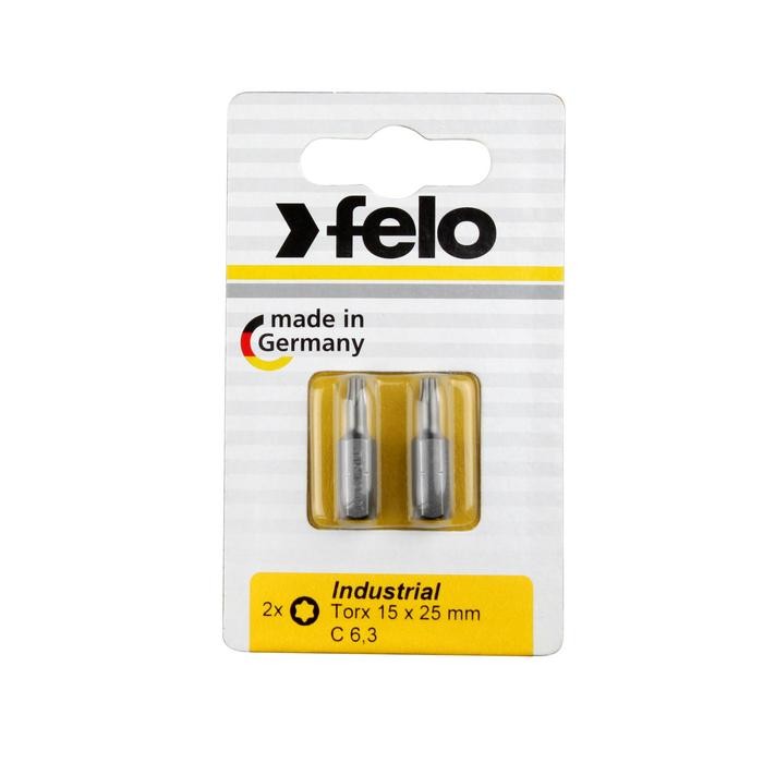 Felo 2615036 Bit, Industry C 6,3 x 25mm, 2 pcs on card