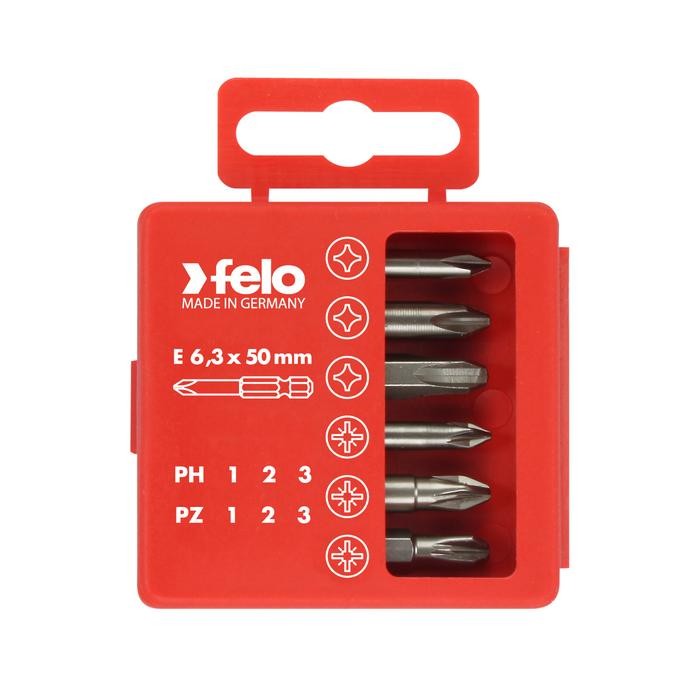 Felo 3291516 Profi bitbox 50 mm, 6-pce