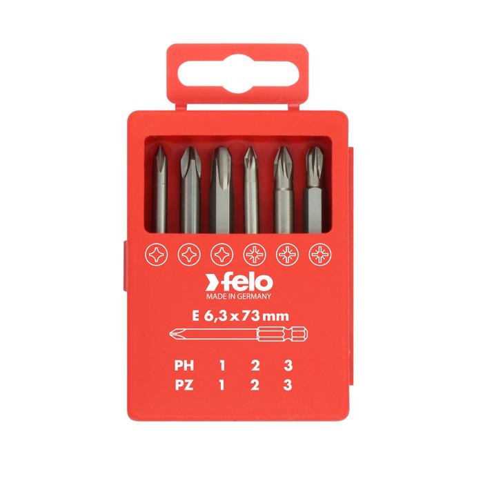 Felo 3291716 Profi bitbox 73 mm, 6-pce