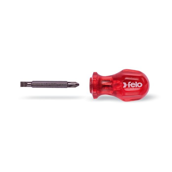 Felo 32696510 Reversible screwdriver, stubby with bit