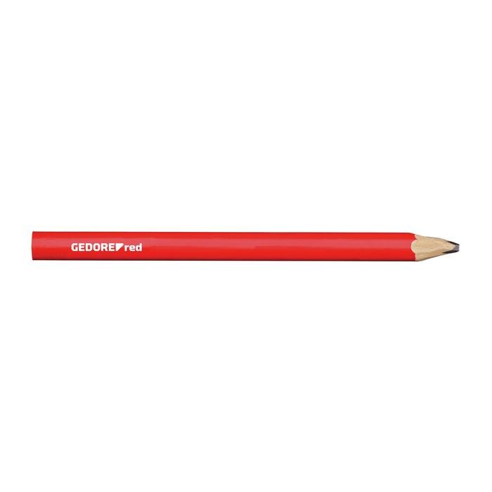 GEDORE-RED Constr.pencil l.175mm oval red 12pcs (3301432)