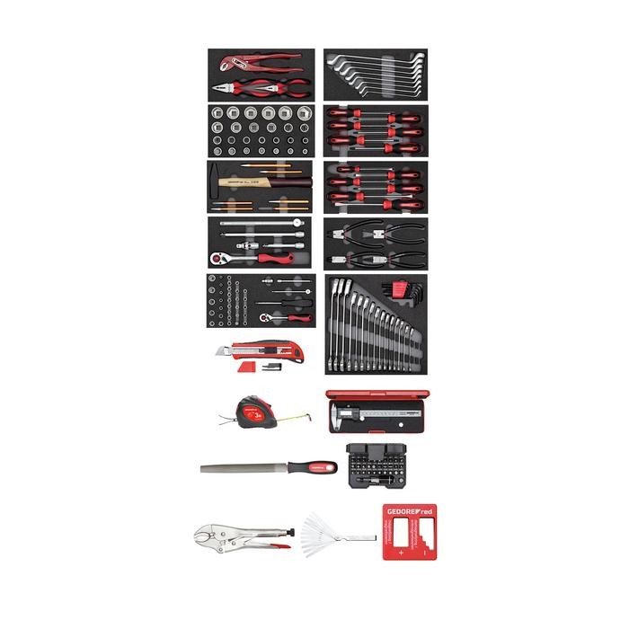 GEDORE-RED Tool set 11xCT modules +var.tools 166pcs (3301657)